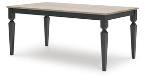 Brenkerton Rectangle Dining Table Grayish Brown/Black