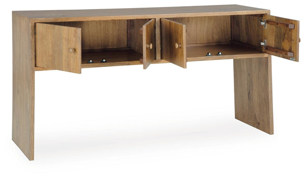 Ella Grove 4-Door Console Rich Brown