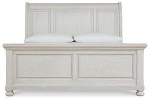 Robbinsdale King Sleigh Bed Antique White