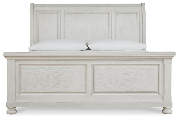 Robbinsdale King Sleigh Bed Antique White