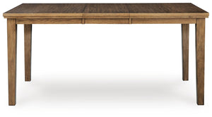 Urbinforte Counter-Height Butterfly Dining Extension Table Light Brown