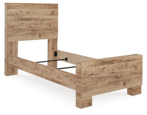 Hyanna Twin Panel Bed Tan Brown