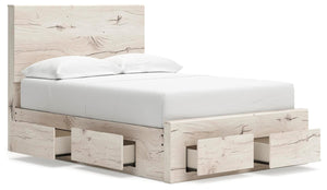 Lawroy Full Panel Storage Bed Light Natural