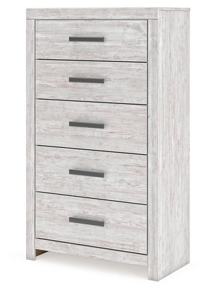 Cayboni 5-Drawer Chest Whitewash