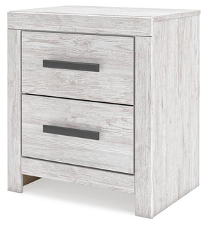 Cayboni 2-Drawer Nightstand Whitewash