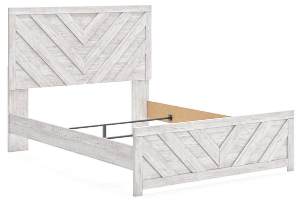 Cayboni Queen Panel Bed Whitewash
