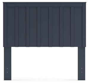 Simmenfort Full Panel Headboard Navy Blue