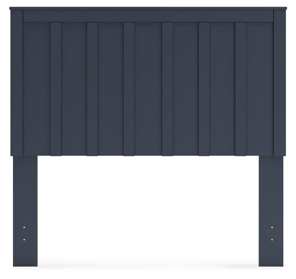Simmenfort Full Panel Headboard Navy Blue
