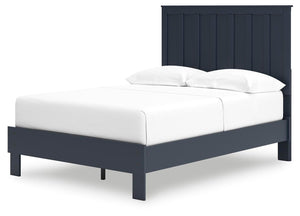 Simmenfort Full Platform Bed Navy Blue