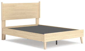 Cabinella Full Platform Panel Bed Tan