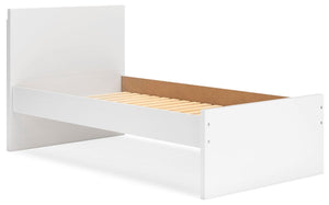 Onita Twin Panel Platform Bed White