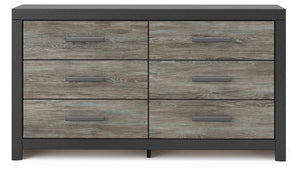 Broachmyn 6-Drawer Dresser Black/Gray