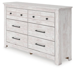 Makidern 6-Drawer Dresser Whitewash