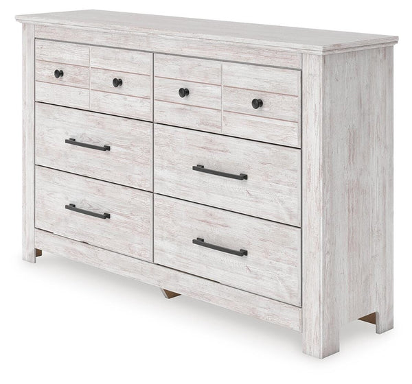 Makidern 6-Drawer Dresser Whitewash