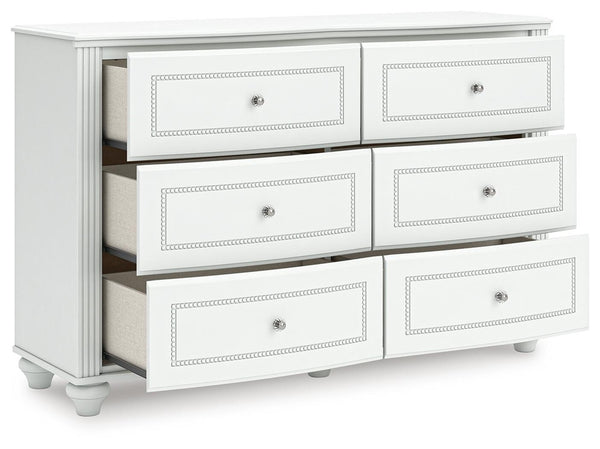 Kozlani 6-Drawer Dresser White