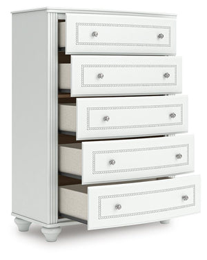 Kozlani 5-Drawer Chest White