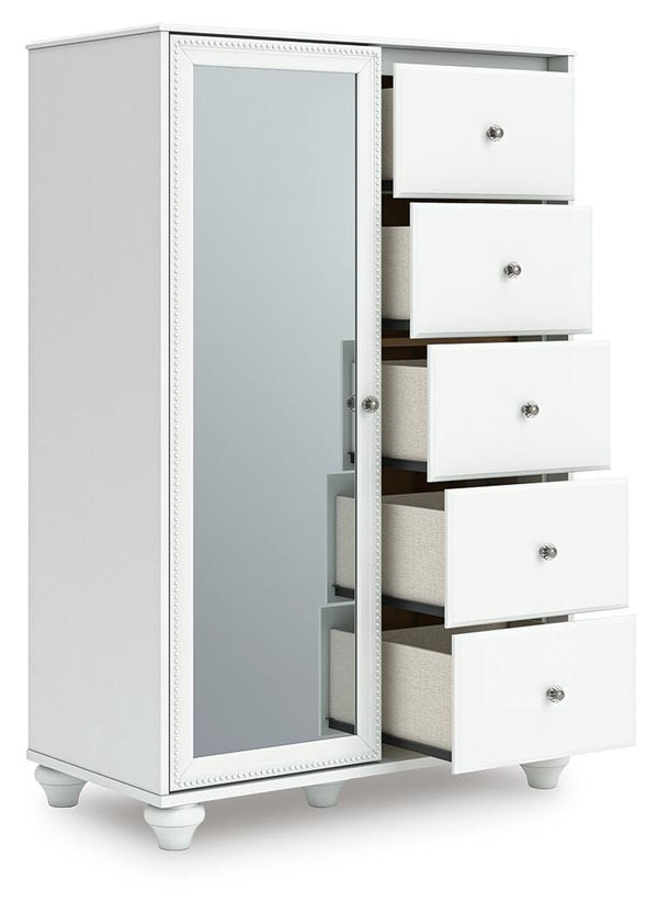 Kozlani Dressing 5-Drawer Chest White