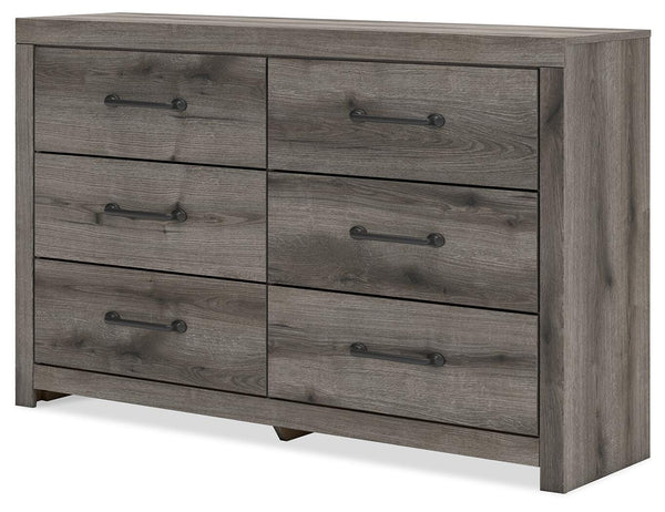 Graystorm 6-Drawer Dresser Brown Gray
