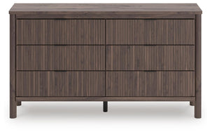 Pamytta 6-Drawer Dresser Brown