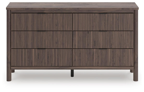 Pamytta 6-Drawer Dresser Brown