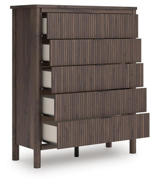Pamytta Wide 5-Drawer Chest Brown