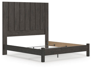 Fraluna King Panel Bed Charcoal