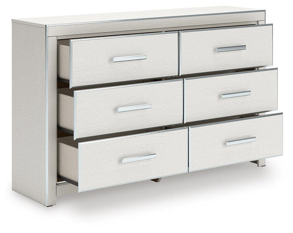 Zuraleus 6-Drawer Dresser White