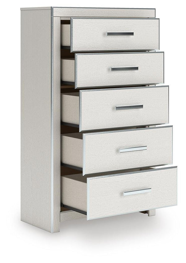 Zuraleus 5-Drawer Chest White