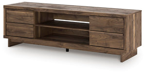 Zadilyn 4-Drawer 72-Inch XL TV Stand (Fireplace Optional) Brown