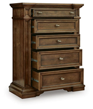 Frantanna 5-Drawer Chest Brown