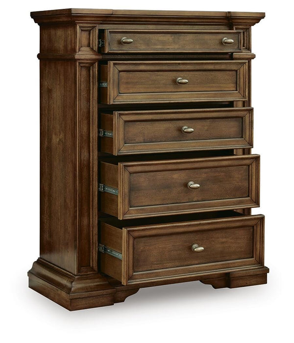 Frantanna 5-Drawer Chest Brown