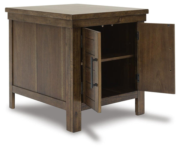 Moriville 2-Door End Table Grayish Brown