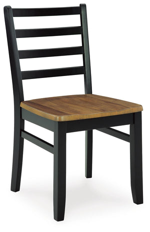 Blondon Rectangle Dining Table & 6 Chairs Brown/Black