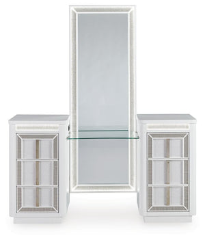 Chalanna Vanity with Mirror White