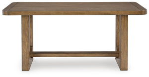 Cabalynn Rectangle Counter-Height Dining Table Light Brown