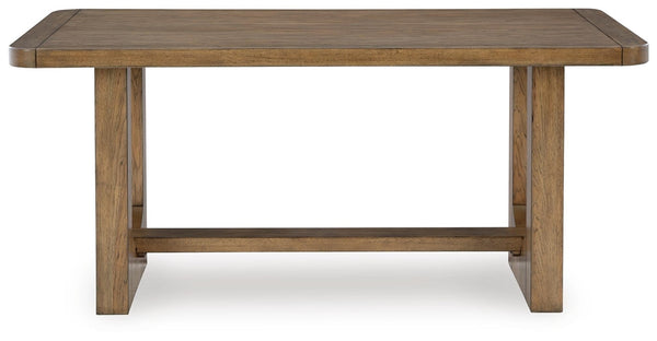 Cabalynn Rectangle Counter-Height Dining Table Light Brown