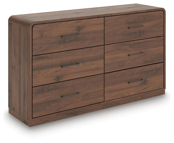 Fortlorn 6-Drawer Dresser Walnut Brown