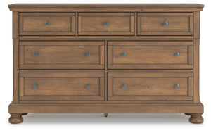 Feddinger 7-Drawer Dresser Medium Brown