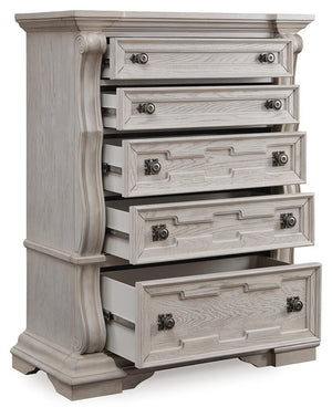 Bruchandi 5-Drawer Chest Antique White
