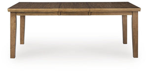 Urbinforte Dining Butterfly Extension Table Light Brown