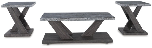 Bensonale 3-Piece Occasional Table Set Brown/Gray