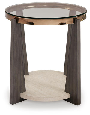 Frazwa Round End Table Multi