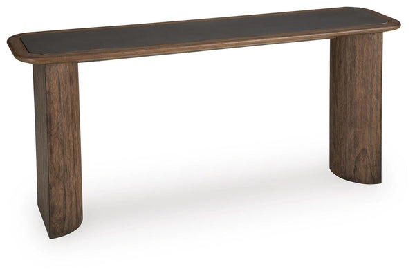 Dontayne Sofa Table Warm Brown