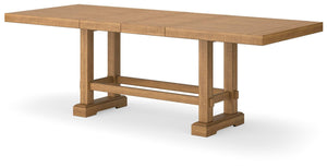 Havonplane Counter-Height Regular Leaf Rectangle Dining Extension Table Brown