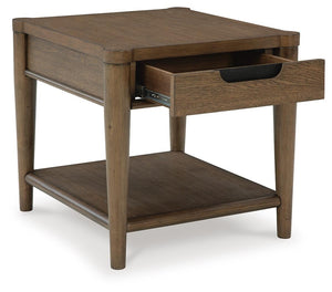 Roanhowe 1-Drawer End Table Brown