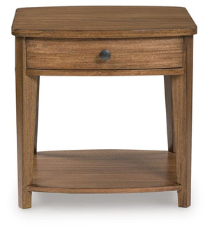 Burkbyer 1-Drawer End Table Brown