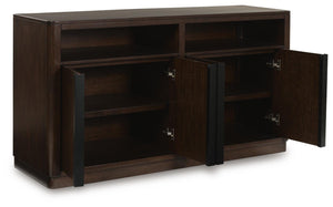 Dilenno 4-Door Dining Server Dark Brown
