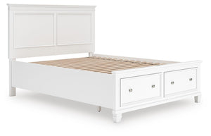 Fortman Queen Panel Storage Bed White
