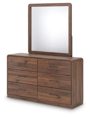 Fortlorn Dresser & Mirror Walnut Brown