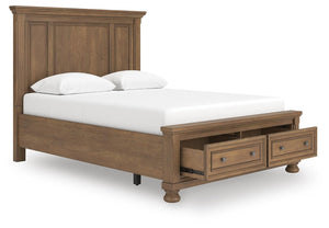 Feddinger Queen Panel Storage Bed Medium Brown
